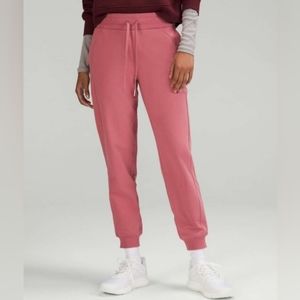Lululemon Scuba High-Rise Terry Jogger Sweatpants Brier Rose Pink Sz 12 Women